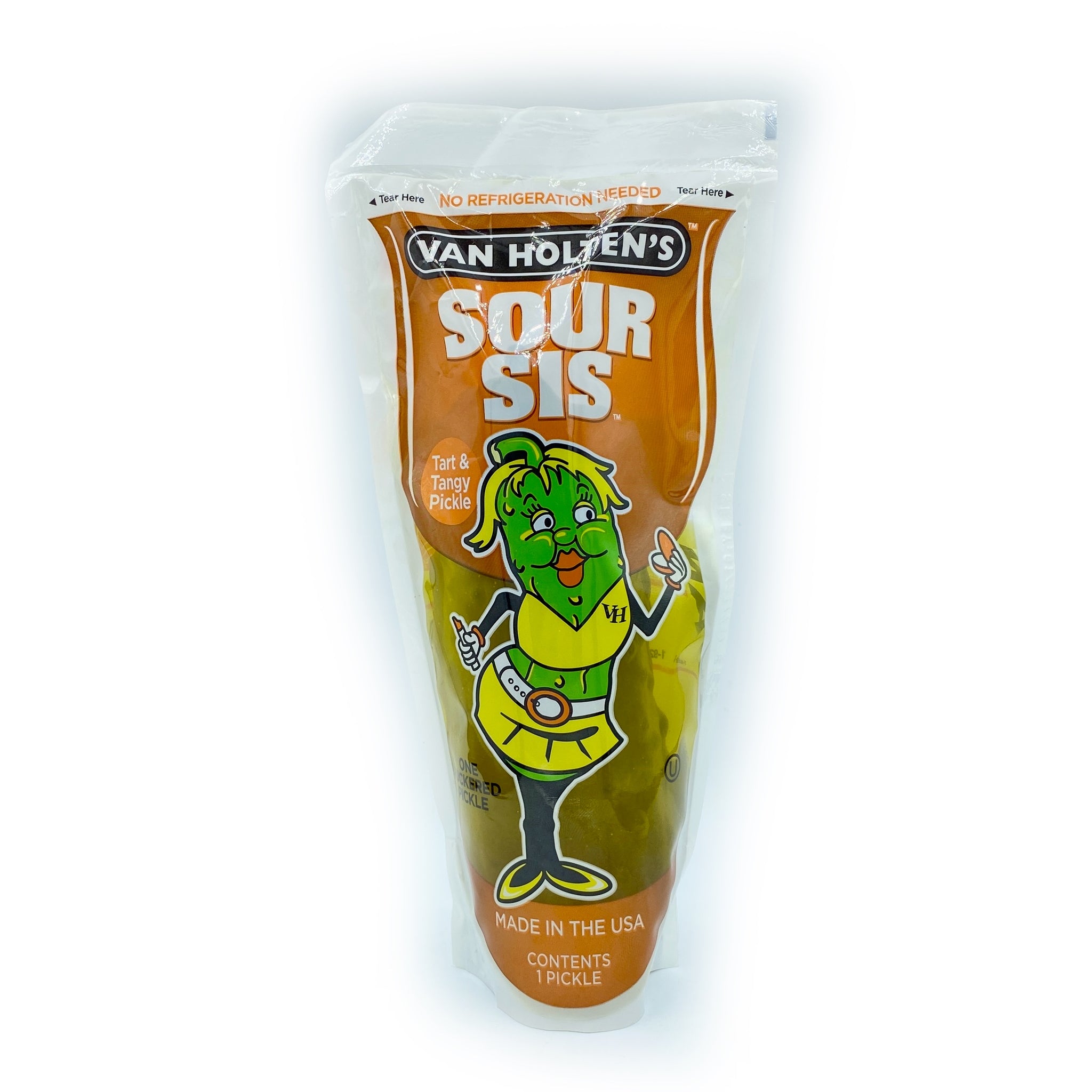 Sour Sis Pickles in a Pouch package